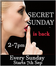 Click for details and tickets to Secret Sunday